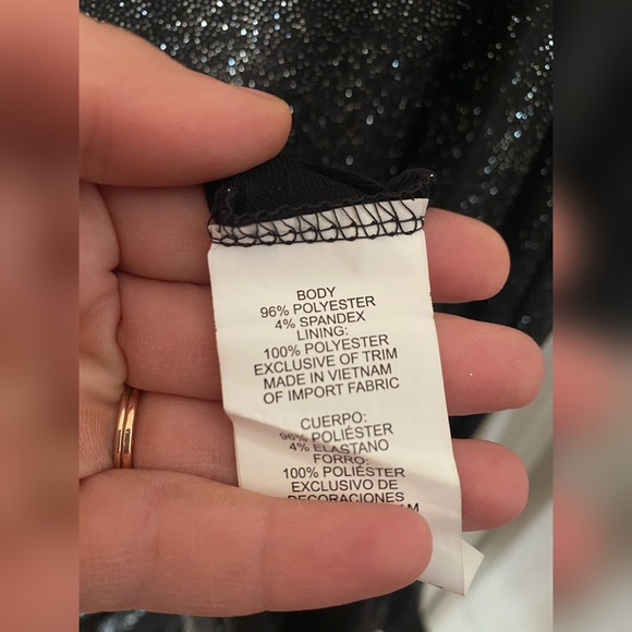 Tiana B Plus Glitter Side Drape Dress SIZE 24 - Picture 5 of 7